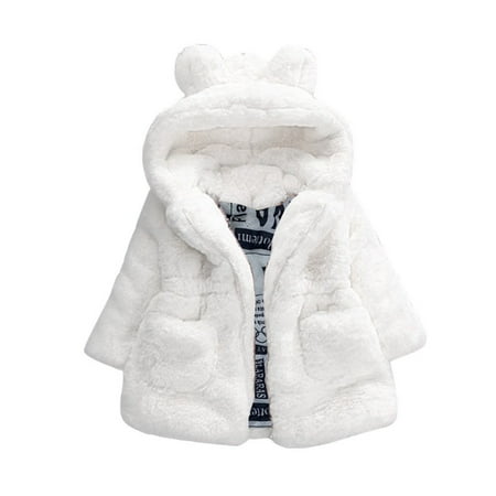 

Verugu Toddler Baby Girls Boys Winter Coat Thicken Warm Jackets Baby Hooded Snow Outwear Coat Kids Autumn Winter Hooded Coat Cloak Jacket Thick Warm Beige 18-24 Months