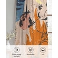 thumbnail image 6 of Western Cowboys Sheer Curtains 84 Inch Length 2 Panels Set for Living Room/Bedroom, Vintage Boho Abstract Cactus Beige Kitchen Curtains Grommet Semi-Sheer Curtains Drapes Window Treatments 42"x84"x2, 6 of 7
