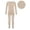 Type A Nude, variant on Oyolan Thermal Underwear for Girls Thermal Long Johns Set Dance Training Costume Type A Nude 7-10