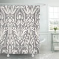 thumbnail image 1 of ABPHQTO Stencil Seamless Vector Damask Pattern Fondo clásico Papel pintado Oriental Victorian Cortina de ducha 160x180 cm, 1 of 1