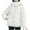 White, variant on XFLWAM Women's Winter Puffer Jacket Long Sleeve Full Zipper Coats Stand Collar Baggy Short Down Jacket with Pockets L