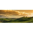 thumbnail image 2 of Fischer, Rolf 18x10 White Modern Wood Framed Museum Art Print Titled - Toscana Crete Abendstimmung, 2 of 4
