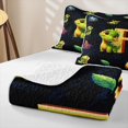 thumbnail image 4 of Homewish Dinosaur Twin Quilt Set for Boys Girls, Dino Letter F Twin Coverlet Set, 4 of 7
