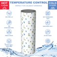 thumbnail image 5 of Pioneer Flower Floral Print Pattern 20oz Skinny Tumbler with Straw & Lid, Double Wall Vacuum Insulated Cup, Leak-Proof, Cup Holder Friendly, Hot 6H Cold 12H, 5 of 6