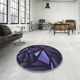 thumbnail image 4 of Ahgly Tapis Rectangulaire Lavable en Machine Intérieur Transitionnel Violet Pervenche Profond, 2 Pieds x 4 Pieds, 4 of 7