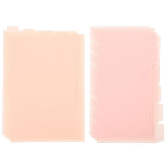 2-Set Colored Binder Dividers - 12-Tab Loose Leaf Notebook Index Pages