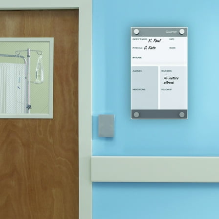 Quartet Infinity Customizable Magnetic Glass Dry-Erase Board 8 12 x 11 - Glass