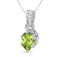 thumbnail image 2 of JewelersClub 1/2 Carat T.G.W. Peridot Sterling Silver Pendant, 2 of 4