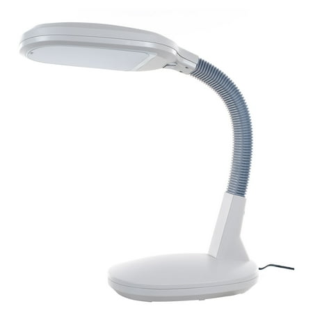 Lavish Home LED Sunlight Desk Lamp with Dimmer Switch (White)