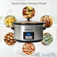 thumbnail image 4 of Elite Platinum 8.5Qt. Stainless Steel Digital Slow Cooker, 4 of 8