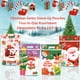 thumbnail image 4 of Guardurnaity 50 bolsas navideñas resellables con asas, de plástico resistente con forma de muñeco de nieve y Papá Noel, ideales para regalos de Disfraces de disfraces Feliz navidad, 4 of 6