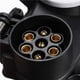 thumbnail image 5 of Conector De Alimentación De Remolque De 13 Pines A 7 Pines 12V De Doble Cabeza, Enchufe De Remolque De Buena Conductividad, Adaptador De Corriente Impermeable Para Remolque Con Cubierta Vogacara VI005065-00, 5 of 7