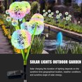 thumbnail image 2 of Muyoka Paquete de 2/4 luces solares decorativas para exteriores con 3 dientes de león, lámpara solar para césped, IP65, resistente al agua, encendido/apagado automático, luz de paisaje de diente de le Muyoka Hogar, 2 of 7