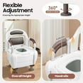 thumbnail image 5 of 2-in-1 Adjustable Height Bedside Commode Commode Toilet Potty Chair for Adults, 5 of 20