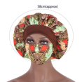 thumbnail image 5 of Chapeau de Femmes Chapeaux Rouges Modèle Africain Femmes Réglables Large Bande Élastique Bonnet de Nuit pour Fête, 5 of 5