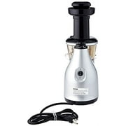 Omega VRT350 Heavy Duty Low Speed Vertical Masticating Juicer with Dual-Stage Extraction Creates Fruit and Vegetable Juice Compact Design Quiet Motor, 150-Watt, Silver