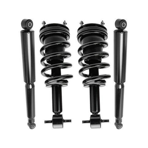 Front and Rear Suspension Strut and Shock Absorber Assembly Kit - Compatible with 2007 - 2013 Chevy Avalanche 2008 2009 2010 2011 2012