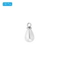 thumbnail image 3 of 8x6mm Pearl Charm, 50Pcs Pearl Beads Teardrop Faux Pearl Pendant Charm with Loop for Bracelets Earrings, Silvery, 3 of 7