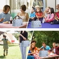 thumbnail image 4 of Buringer Reusable Insulated Lunch Bag Cooler Tote Box Meal Prep for Men & Women Work Picnic or Travel, 4 of 7