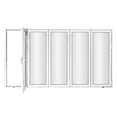 thumbnail image 3 of KaMic 144" x 80" 5 Panels Aluminum Folding Door In White, Folded Out From Left To Right, 3 of 7
