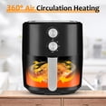 thumbnail image 3 of 4.8Qt Air Fryer, Compact Air Fryer with Dual Knob Control, Non-Stick Fry Basket, Auto Shut-Off, Recipe Book, 3 of 7