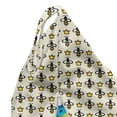 thumbnail image 5 of Queen Bee Lounger Chair Bag, Repetitive Cartoon Style Bees and Crowns Drawn by Hand, High Capacity Storage with Handle Container, Lounger Size, Eggshell Mustard, by Ambesonne, 5 of 5