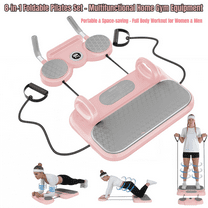 Upgraded 8-in-1 Foldable Pilates Set – Multifunctional Home Gym Equipment with Core Strengthening Board, Portable & Space-saving, Perfect Gift for Fitness Loving Women