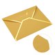 thumbnail image 4 of Uxcell B6 Luxury V Flap Sobres de invitación con borde dorado, paquete de 10 dorados, 4 of 5