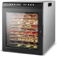 thumbnail image 2 of 12 Tray Food Dehydrator Machine Stainless Steel - 12.6ft² Large Capacity Dehydrators for Food and Jerky 1300W Fruit Dehydrator Herb Dryer with 72H Timer Recipe Book Included, 2 of 10