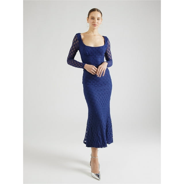 Bardot Womens Lace Maxi Dress, Blue, 6