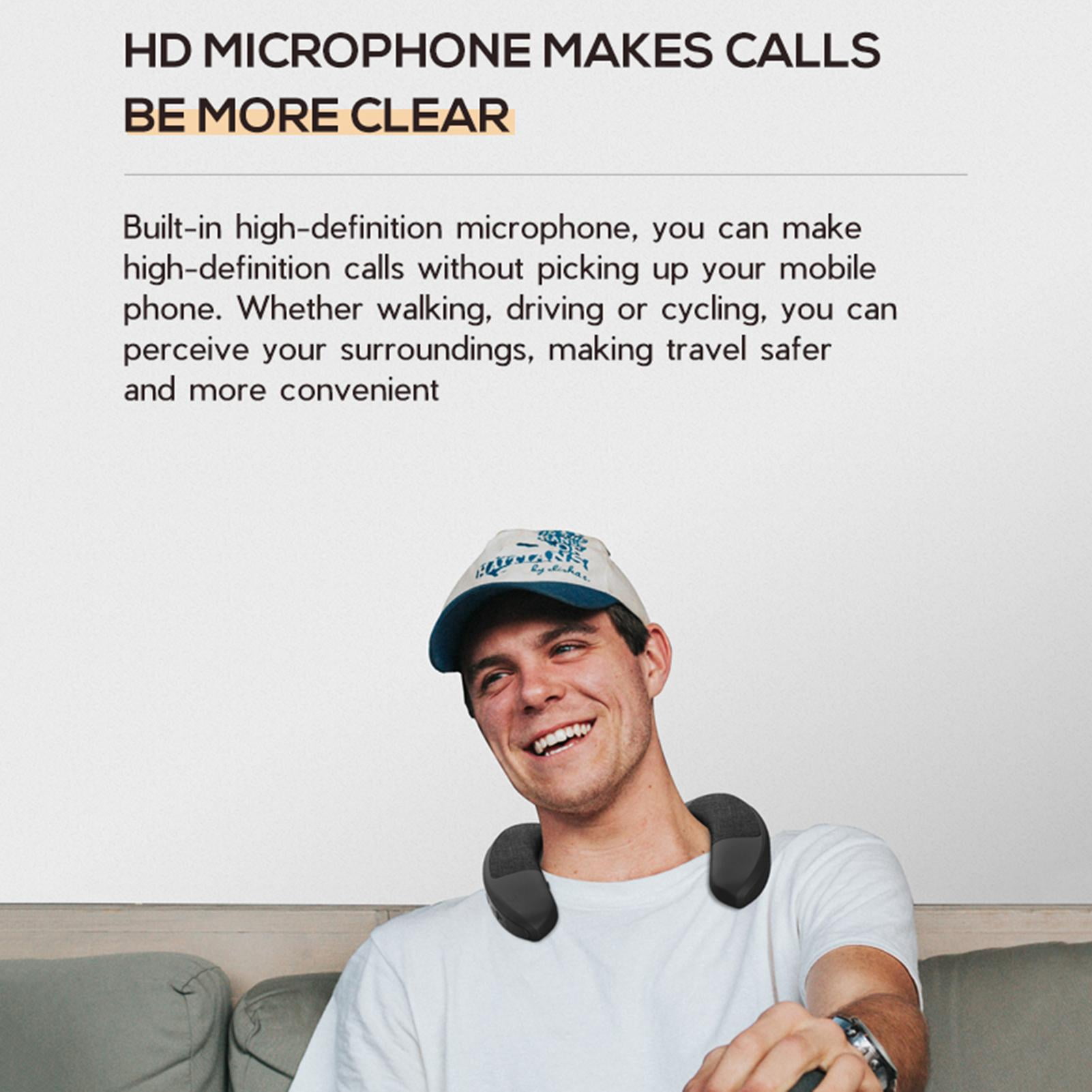 Wireless Bluetooth Neckband Speaker Portable Wearable Neckband Speaker Surround Neck Hanging Wireless Speaker