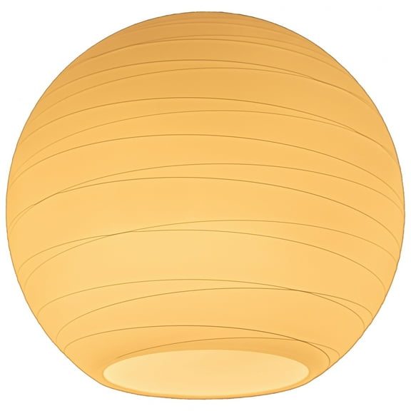 Access Lighting 985ST-WHTLN 8 in. Japanese Glass Lantern Ceiling Light with White Lined