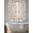 thumbnail image 5 of Farmhouse Khaki Sheer Curtains 72 Inch Length 2 Panels Set for Living Room/Bedroom, Vintage Flower Leaf Botanical Plant Semi Curtain Sheers Drapes Rod Pocket Curtains Window Treatment Set 52''x72''x2, 5 of 7