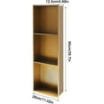 thumbnail image 3 of Stainless Steel Shower Niche 11" x 35" with 3 Shelves - Recessed Wall Mounted Shower Shelf Organizer for Bathrooms, Kitchens, Living Rooms, Balconies (Gold), 3 of 9