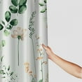thumbnail image 3 of Fenyluxe  Watercolor Floral Shower Curtain, Sage Green Beige Flower Shower Curtain for Bathroom, Modern Minimalist White Waterproof Fabric Shower Curtain Set with Hooks 60x72, 3 of 7