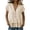 WRQT1-Beige, variant on Linen Tops for Women V Neck Button Short Sleeve Peplum Shirts Flowy Loose Fit Double Ruffle Hem Babydoll Top