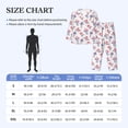 thumbnail image 4 of Naloa Lavender Flowers Men’s Pajamas Set - Long Sleeve Button Down Sleep Shirt and Pajama Bottoms Sleepwear Set-Large, 4 of 7