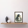 thumbnail image 2 of Bernese Mountain Dog in Wild Flower Field Watercolour Illustration Artwork Framed Wall Art Print A4, 2 of 4