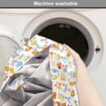 thumbnail image 2 of Cartoon Dog Crate Cover, Various Animals with Their Letters Alphabet Back to Theme, Easy to Use Pet Kennel Cover Small Dogs Puppies Kittens, 7 Sizes, White Pale Taupe and Orange, by Ambesonne, 2 of 6