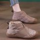 thumbnail image 5 of Xucatan Women's Puffy Low Booties, Slip On Winter Snow Boots with Fleece Lining & Memory Foam, Lightweight Warm Indoor Outdoor Shoes Gift, 5 of 8