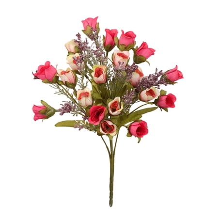 Artificial Flower Bouquet Decor Vintage Fake Rose for Living Room Bedroom Wedding Floral Ornament