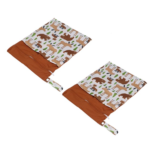 Bolsa para Colgar en Cochecito, Diseño Impermeable de Doble Bolsillo para Cochecito de Bebé, Botón Desmontable, Separación en Seco y Húsmedo, Portátil, Verde, Proteción Del