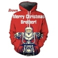 thumbnail image 5 of Sudadera con capucha con estampado 3D y gráfico navideño para hombres y mujeres, sudaderas casuales con diseño de Papá Noel y alce, ropa de calle de gran tamaño para hombres, 5 of 5