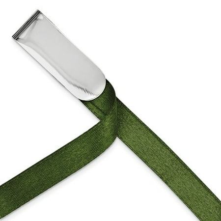 Sterling Silver Engravable Ribbon Bookmark