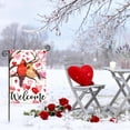 thumbnail image 6 of Valentines Day Garden Flag for Outside, Cardinals with Hearts, Double Sided Seasonal Yard Decoration, 12 x 18 Inch, 6 of 6