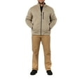 thumbnail image 5 of Men's Smith's Workwear Sherpa-Lined Sweater Fleece Jacket Color: Oatmeal Heather Size: XL, 5 of 5