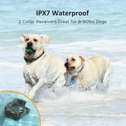 PATPET P680 1000ft Bark Control Remote Dog Training Shock Collar ,Vibration Tone Zap Functions ,2 Dogs