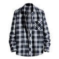 thumbnail image 2 of Gubotare Men'S Dress Shirts Men's Dress Shirt Long Sleeve Casual Button Down Shirts,Navy 42, 2 of 3