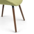 thumbnail image 3 of Simpli Home Malden Bentwood Dining Chair in Acid Green Woven Fabric, 3 of 10