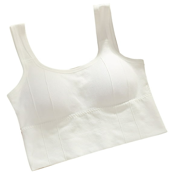 Sports Bra Full Coverage Tank Top Style Seamless Comfortable Womens Wireless Bra for Daily Wear